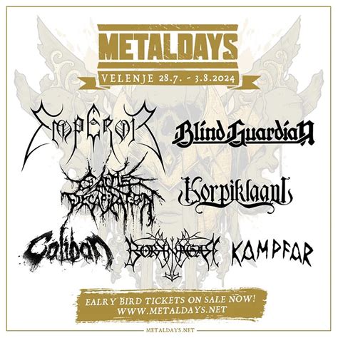 Primeras Confirmaciones Del MetalDays 2024 Metaltrip