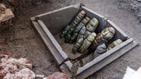 Superfund In Mexiko Stadt Bedeutende Azteken Opfergabe Entdeckt