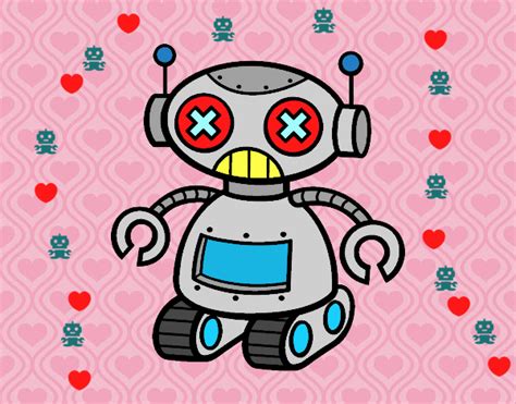 Dibujo De El Robot Esta Enamorado Pintado Por En Dibujos Net El D A