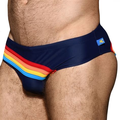 Andrew Christian California Bikini Swim Briefs Navy Inderwear