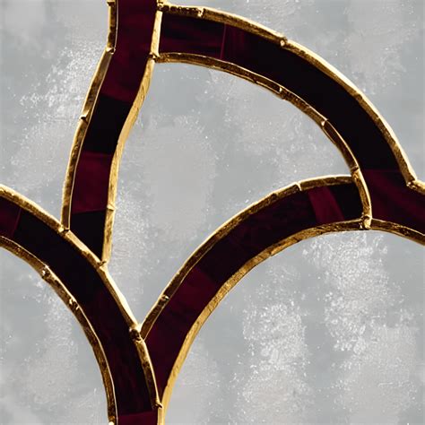 Burgundy Stained Glass Arch Pattern · Creative Fabrica