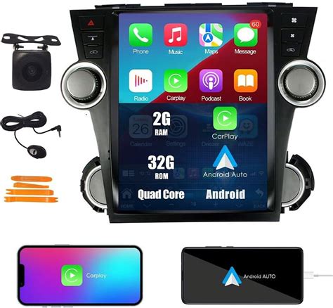 Tesla Style Car Carplay Android Auto Navigation Stereo Gps Radio