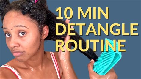 Fast Easy Detangling Tutorial How To Detangle Matted Natural Hair Without Damage In 10