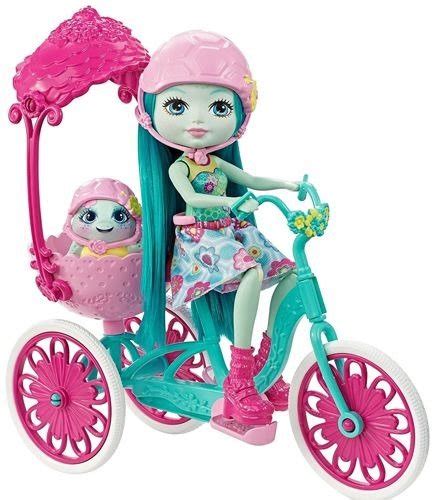 Lalka Mattel Enchantimals Zestaw Lalka + Pojazd Rower dla dwojga Fjh11 ...