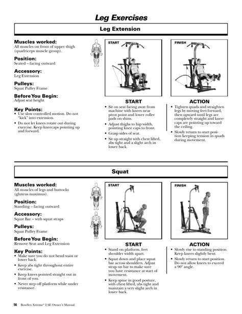 Bowflex Xtreme 2 Se Leg Exercises | EOUA Blog