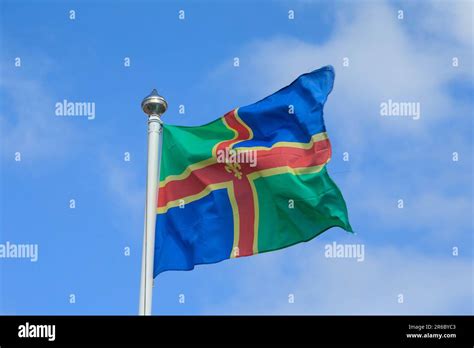 La Bandera Amarilla De Lincolnshire Representa Los Cultivos Cultivados