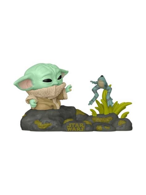 Funko Pop Deluxe Din Grogu w Frog Star Wars Distribuidor España