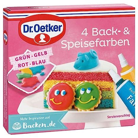 Dr Oetker 4 Back Und Speisefarben 4 X 20 G Lebensmittelfarben Rot