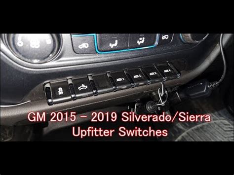 Upfitter Switches 2015 2019 Chevy Silverado GMC Sierra Trucks YouTube