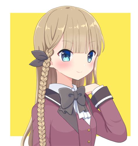 Safebooru 1girl Blonde Hair Blue Eyes Braid Brown Hair Eyebrows