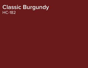 The Cover For Classic Burgundy Featuring An Image Of A Red Background