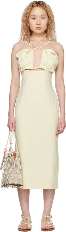 Jacquemus Off White Le Raphia La Robe Bikini Midi Dress ShopStyle