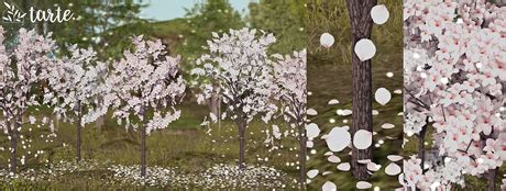 Second Life Marketplace - tarte. cherry blossom trees & petals - FULL SET