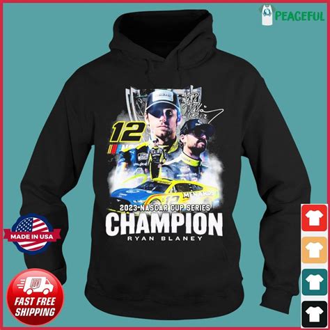 Official 2023 Nascar Cup Series Champions Ryan Blaney signature Shirt ...