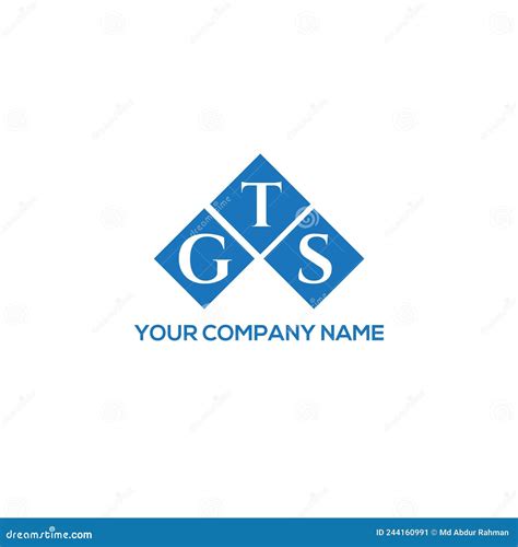 GTS Letter Logo Design on White Background. GTS Creative Initials ...