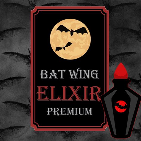 Halloween Bat Wing Elixir Poster Free Stock Photo - Public Domain Pictures
