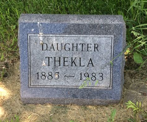 Thekla Friedel Memorial Find A Grave