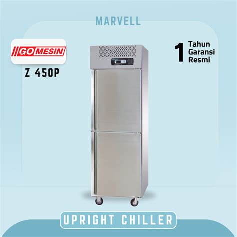 Jual Upright Chiller 2 Pintu Gomesin Z 450P Kulkas Pendingin Stainless