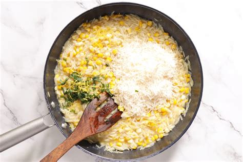 One Pot Creamy Corn Orzo Recipe Cook Me