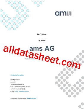 TCS3200 Datasheet(PDF) - ams AG