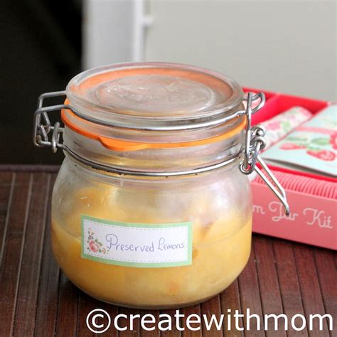 Create With Mom: Lemon preserve and jam jar kit