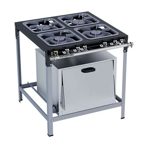 Qual O Melhor Fogão Industrial 4 Bocas Com Forno - Fogão Industrial 4 bocas com Forno M18 Stori Max Metalmaq - Loja Maq
