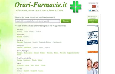 Orari Informazioni E Turni Delle Farmacie Ditalia A Portata Di Click