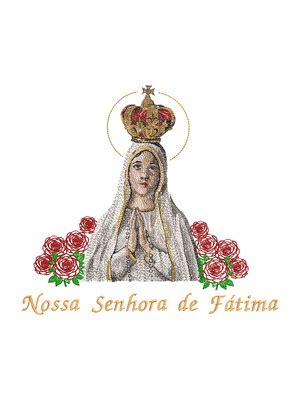 Matriz de Bordado Nossa Senhora de Fátima 3 Elo7