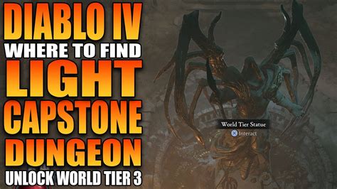 Where To Find The Cathedral Of Light Capstone Dungeon In Diablo Youtube