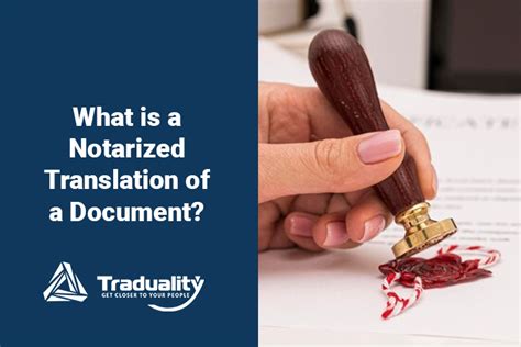 What Is A Notarized Translation Of A Document