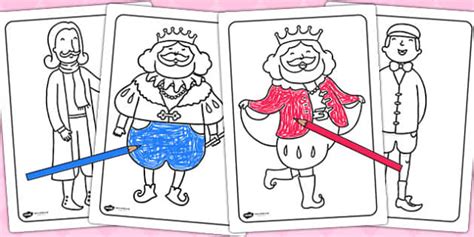 The Emperor S New Clothes Colouring Sheets Twinkl