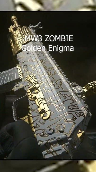 Mw3 Zombies Golden Enigma Camo In Game Preview Modernwarfare