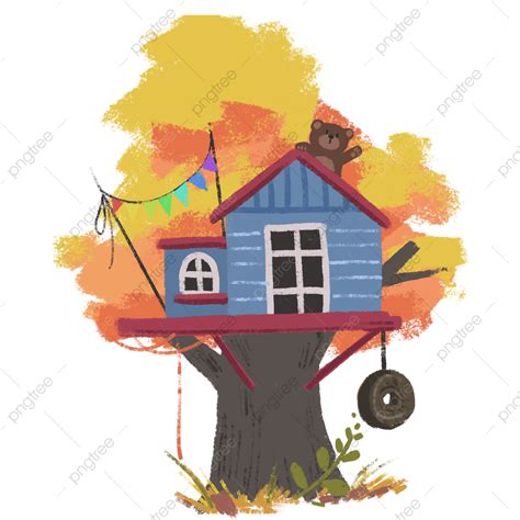 Desenho De Casa Na Arvore Vetores De Casa Da Árvore Na Natureza E