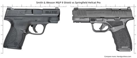 Smith And Wesson Mandp 9 Shield Vs Springfield Hellcat Pro Size Comparison