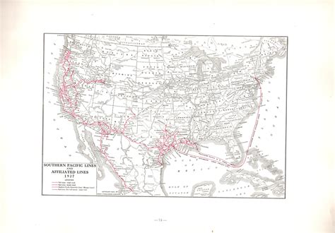 MAP: "Southern Pacific Railroad Lines and Affiliated Lines, 1928". from ...