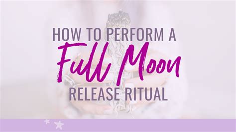 How To Perform A Full Moon Release Ritual Free Guided Meditation