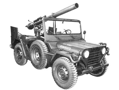 WarWheels Net M825 Mutt 1 4 Ton 4x4 Utlity Truck With 106mm Recoilless