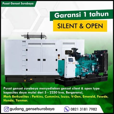 Jual Genset Silent 40 Kva 50 Kva 30 Kva Isuzu Genset 30 Kva Genset