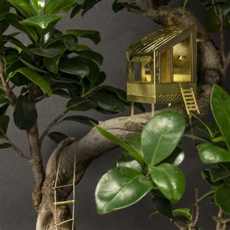 Tiny Treehouse For Your Plants Tree House Fairy Garden Houses Plants