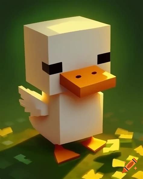 Minecraft Style Duck Profile Picture On Craiyon