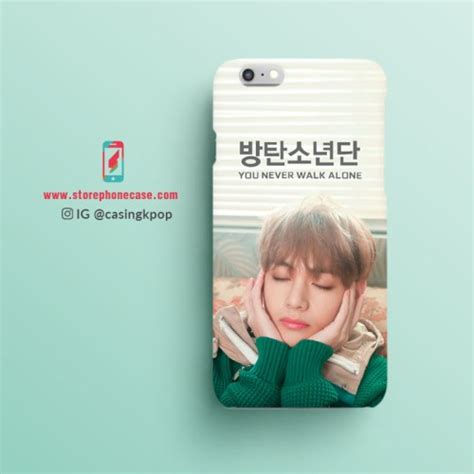 Jual Casing Handphone KPOP BTS V Is Expressing Through A Flower