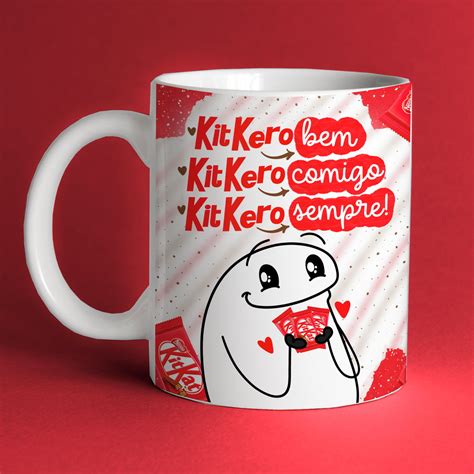 Caneca Flork Meme Feliz P Scoa Chocolates Kit Kat Biz Elo