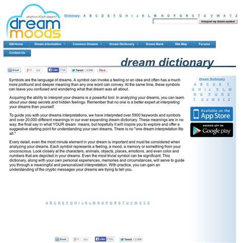 Dream Moods A-Z Dream Dictionary | Pearltrees