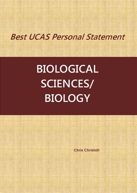 Best Ucas Personal Statement Biological Sciencesbiology English