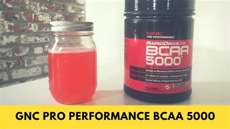 Gnc Pro Performance Rapiddrive Bcaa 5000 Review Youtube