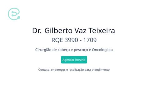 Dr Gilberto Vaz Teixeira Cirurgi O De Cabe A E Pesco O Em