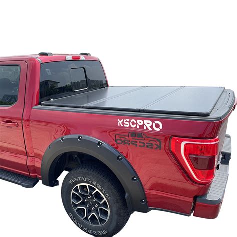 KSCPRO Manufacturing Hard Tri Fold Truck Bed Tonneau Pickup Cover For