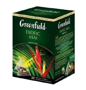 Чай в пирамидках Гринфилд (Greenfield) Exotic Asai зелёный | отзывы