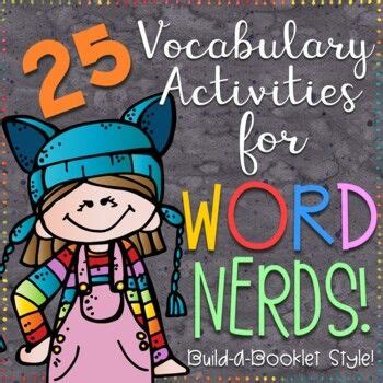 Vocabulary Activities For Any Word List Vocabulary Activities