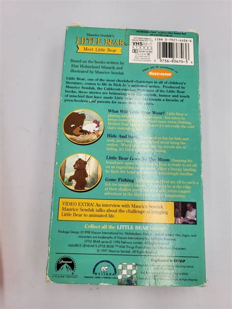 Little Bear Meet Little Bear Vhs Original Release Orange Tape Etsy